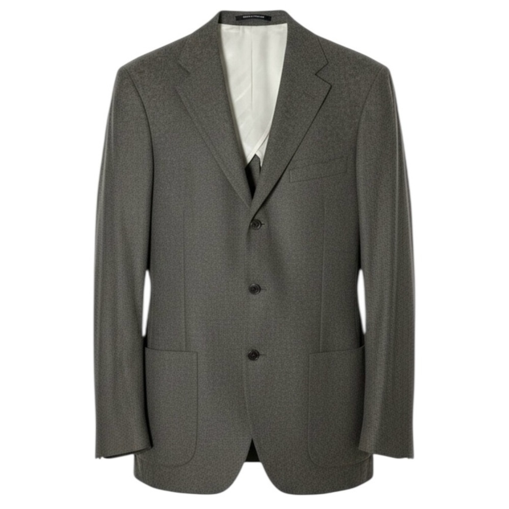Todd Snyder Wool Suit Jacket Sports Coat Blazer Size 40L Brushed Flannel Grey